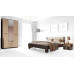 Комплект мебели Женева для спальни, дуб молочный / венге мали