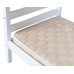 Двухъярусная детская угловая кровать Соня 190x80 для двоих с наклонной лестницей. Вариант 8 белая