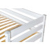 Детская одноярусная кровать Соня 190x80 с задней защитой Вариант 2, белая