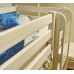 Детская-кровать чердак Соня 190x80 с прямой лестницей с защитой от падения по периметру Вариант 5, сосна
