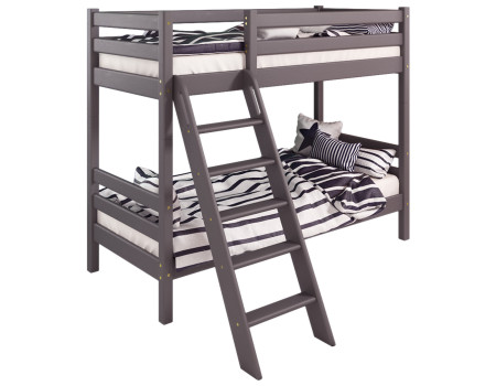 Двухъярусная детская кровать Соня 190x80 для двоих с наклонной лестницей. Вариант 10, Лаванда
