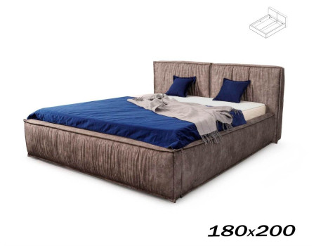 Кровать Чикаго 180х200 аликанте коричневый (каркас кровати, без основания)