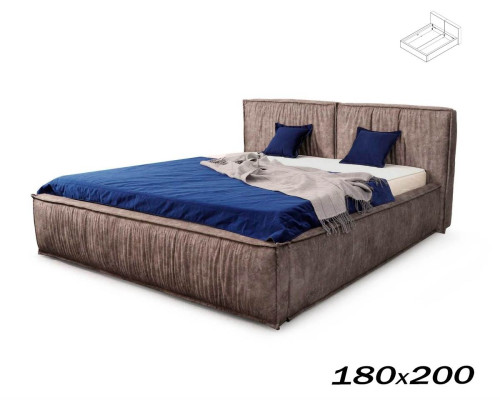 Кровать Чикаго 180х200 аликанте коричневый (каркас кровати) Вариант 2