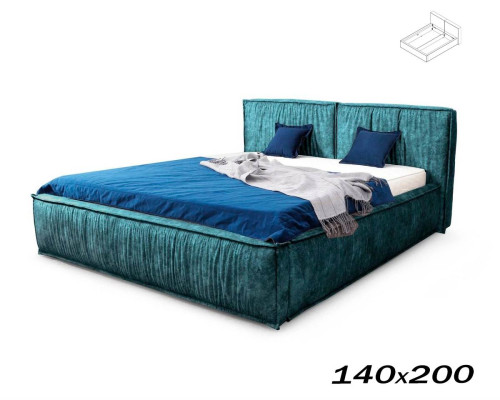 Кровать Чикаго 140х200 аликанте изумруд (каркас кровати) Вариант 3