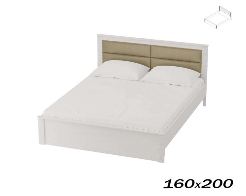 Кровать Элана 160х200 бодега белая (каркас кровати)