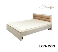 Кровать Элана 160х200 бодега белая (с основанием)
