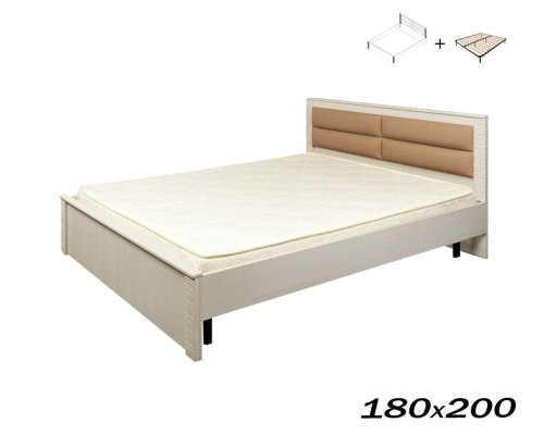 Кровать Элана 180х200 бодега белая (с основанием)