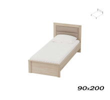 Кровать Элана 90х200 дуб сонома (каркас кровати)