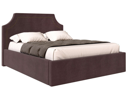 Кровать с изголовьем Катрин 200x140 коричневая Вариант 3