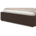 Кровать Леди Анна 200x140 коричневая Вариант 3, с мягким изголовьем