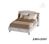 Кровать Севилья 180х200 тиффани бежевый (каркас кровати) Вариант 1