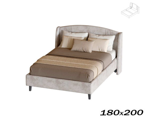 Кровать Севилья 180х200 тиффани бежевый (каркас кровати) Вариант 1