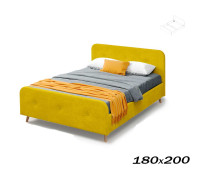 Кровать Сиерра 180х200 торонто горчица (каркас кровати) Вариант 1