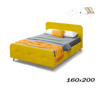 Кровать Сиерра 160х200 торонто горчица (с подъемным механизмом) Вариант 1