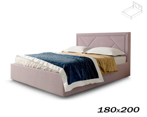 Кровать Сиеста 180х200 альба роза (каркас кровати) Вариант 1