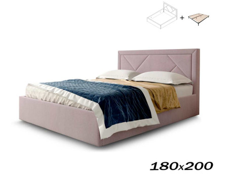 Кровать Сиеста 180х200 альба роза (с ортопедическим основанием)