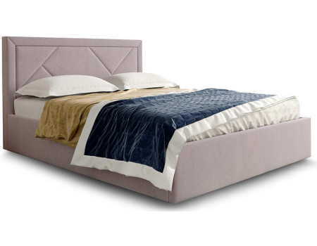 Кровать с высоким изголовьем Сиеста 200x160 фиолетовая Вариант 1 