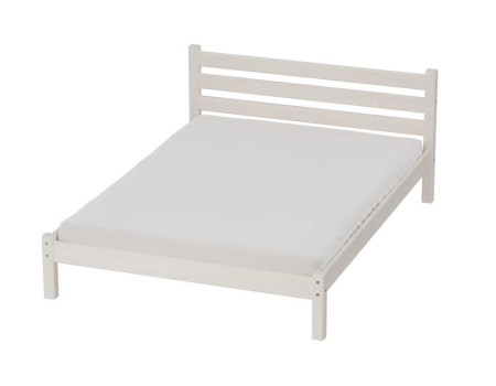 Двуспальная кровать из массива сосны Соняп 200x140 светло-серый