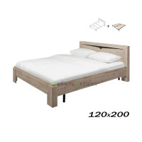Кровать Соренто 120х200 дуб бонифаций (с основанием)