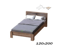 Кровать Соренто 120х200 дуб стирлинг (с основанием)