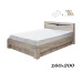 Кровать Соренто 160х200 дуб бонифаций (с подъемным механизмом)