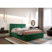 Кровать с мягким изголовьем Вена 200x140 зеленая Вариант 1 