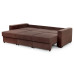 Диван кровать Бостон 2400 Вариант 3 коричневый / светло-коричневый (Bonnel)