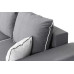 Диван кровать Бостон 2400 Вариант 4 серый / светло-серый (Bonnel)