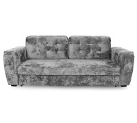 Милан диван-кровать 2580х1130х1000 СТАНДАРТ Вариант 1, Тиффани серый (Bonnel)