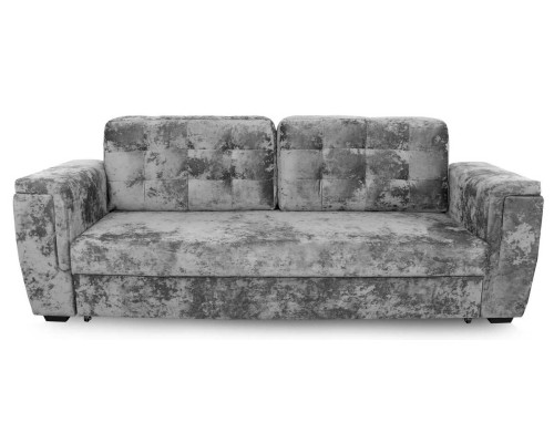 Милан диван-кровать 2580х1130х1000 СТАНДАРТ Вариант 1, Тиффани серый (Pocket)