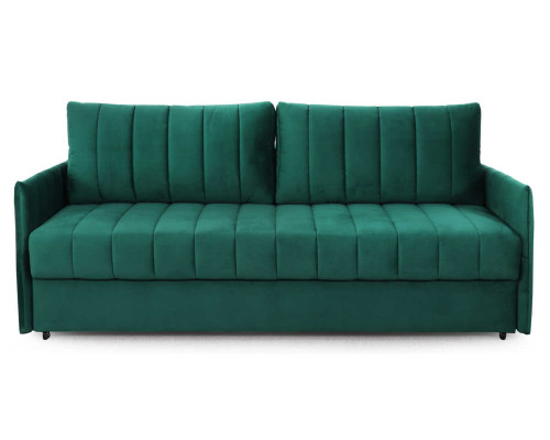 Пекин диван-кровать 2000х1050х920 СТАНДАРТ Вариант 3, Мора зелёный (Bonnel)