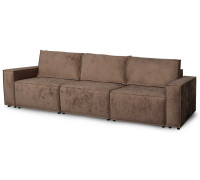 Тулон 3 диван-кровать 3530х1100х880 СТАНДАРТ Вариант 4, Тиффани коричневый (Bonnel)