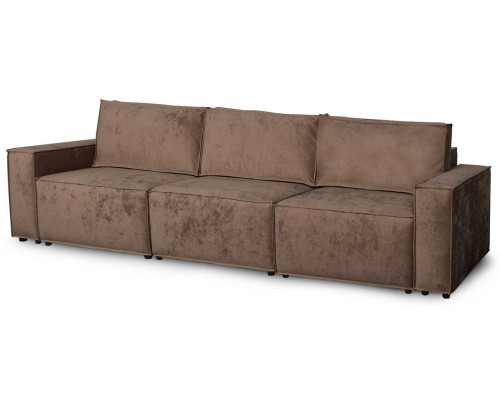 Тулон 3 диван-кровать 3530х1100х880 СТАНДАРТ Вариант 4, Тиффани коричневый (Bonnel)