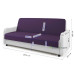 Диван кровать Лига М фиолетовая рогожка и белая экокожа Pocket