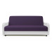 Диван кровать Лига М фиолетовая рогожка и белая экокожа Pocket