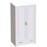 Шкаф 2-дверный Прованс 1070х590х1970 бодега белая / патина премиум