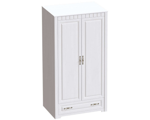 Шкаф 2-дверный Прованс 1070х590х1970 бодега белая / патина премиум