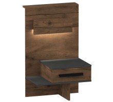 Глазго спальня тумба с ящиком 575x465x940 Графит / Таксония