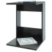 Журнальный стол BeautyStyle 3 венге/стекло черное 45х45х62