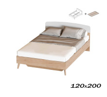 Кровать Калгари 120х200 дуб натуральный (с основанием)